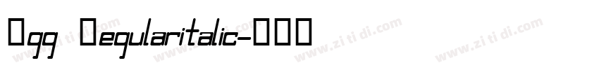 Ogg Regularitalic字体转换